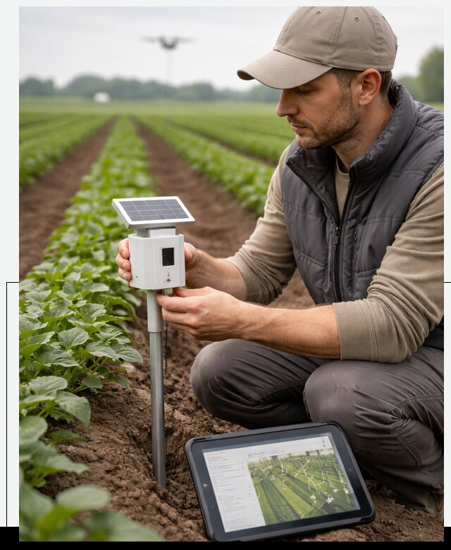 IoT мониторинг сельскохозяйственных полей и контроля в Липецке